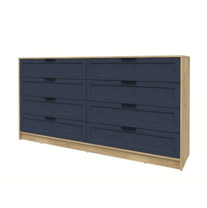 Kомод Тренд КТ-К197 (Дуб золотой ЛДСП/ Дуб королевский ЛМДФ) Ш1965 В1020 Г451